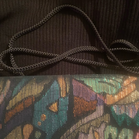 Vintage La Regale metallic abstract pattern evening bag - Picture 6 of 12